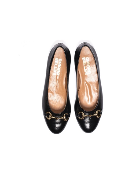 Patent Leather Black C07 Babet Kadın Diğer 69 32 V1 Chiara Bellini Patent Leather Weinkled Siyah