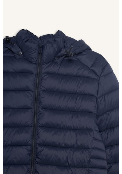 Defacto Su Geçirmez Slim Fit Dar Kesim Kapüşonlu Fermuarlı Şişme Mont N4661az25aunv175 Lacivert