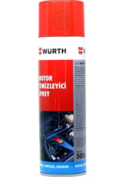 Würth 3x Motor Temizleyici Sprey 500 Ml Su Gerekmez