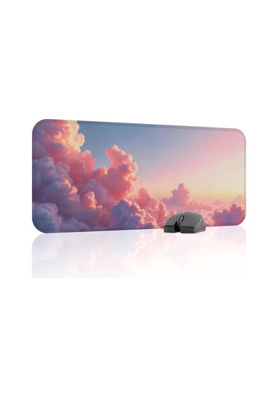Tr Bulutlar Gaming Mouse Pad Kauçuk Kaymaz Taban Mousepad V4, 70x30 Xl