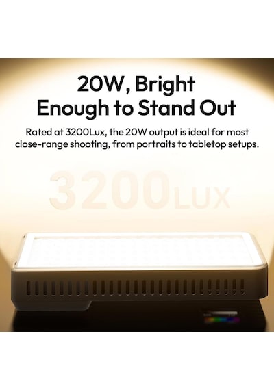 Ulanzi K20 Rgb 20w Video Panel Led Işık - L207