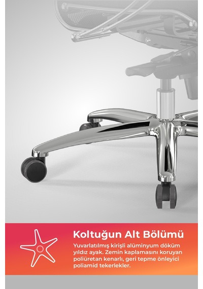 Samurai Ergonomik Koltuk Bel Destekli, Tekerlekli, Krom Ayaklı, Siyah, Fileli Yönetici Koltuğu -5.2.1.49 Çok Renkli Samurai Ergonomik Koltuk Bel Destekli, Tekerlekli, Krom Ayaklı, Siyah, Fileli Yönetici Koltuğu -5.2.1.49 Çok Renkli