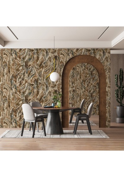 Octagon 1201-5 Dekoratif Mermer Görünümlü Duvar Kağıdı 10 M²