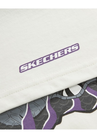 Skechers Graphic Tee B Short Sleeve Büyük Erkek Çocuk Beyaz Tshirt Sk241093-102