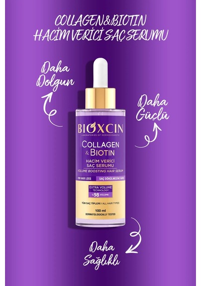 Bioxcin Saç Serum Collagen Biotin 100 Ml 3 Adet