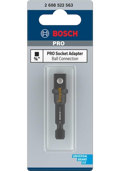 Bosch Pro 1/4 Bits Girişli 3/8 Kare Lokma Adaptörü 2608522563