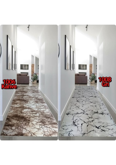 Yeni Modeller Kaymaz Jel Taban Halı Koridor Salon Kesme Yolluk