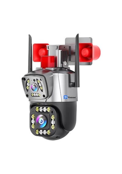 Yoosee Ys-17 Siren Çift Kameralı Ptz Speed Dome 5mp Siren Alarmlı