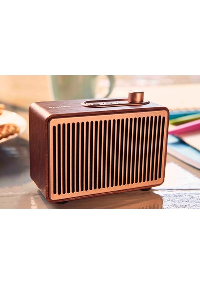 Philips Tavs300/00 Retro Tasarımlı, 10 Saat Çalma Süreli, Taşınabilir Bluetooth Hoparlör