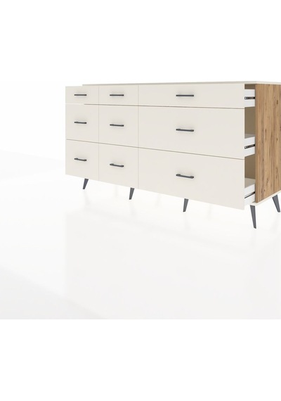 Kronos Konsol 9 Çekmeceli 176x59x99 Çam-aytaşı Çam-aytaşı