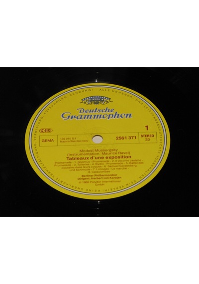 Mussorgsky - Ravel - Bolero / Herbert Von Karajan Berliner Philharmoniker - 33 Lp