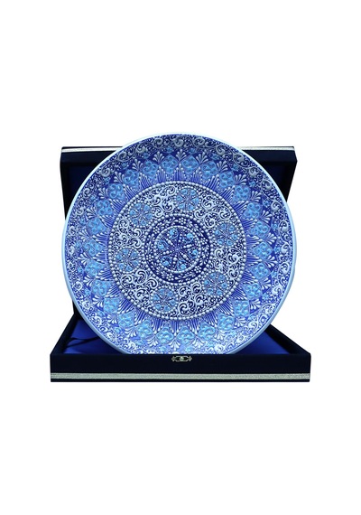 E38 El İşçiliği Çini Tabak - 30 Cm - 6523
