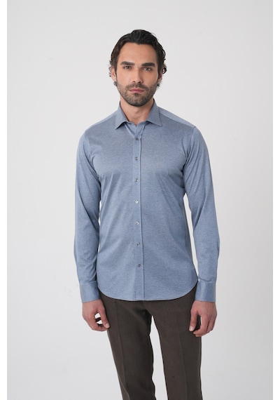Bisse Platinium Pamuk Regular Fit Gri Erkek Gömlek Pltg025 D55 Gri