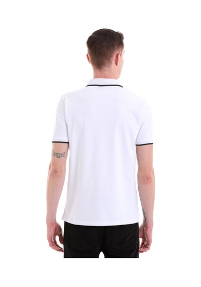 Hatemoğlu Beyaz Regular Fit Düz 100% Pamuklu Polo Yaka Tişört 35361023C008 Beyaz
