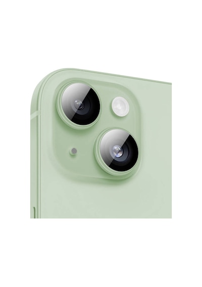 Apple iPhone 15 Uyumlu Plus Benks King Kong Corning Kamera Lens Koruyucu Yeşil