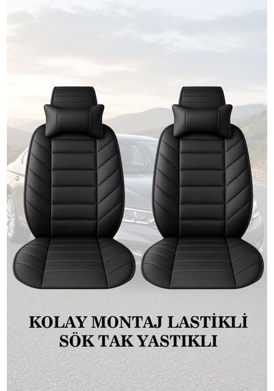 Volkswagen Polo 2011 Uyumlu Lüks Premium Siyah Renk 2 Adet Minder Ve Yastık