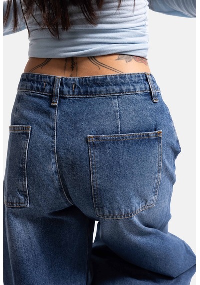 Kadın T.kot 4s6-5 Mega Balon Fit %100 Koton T45 Denim Jean