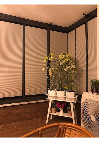 Kidmex Plise Black Out Katlanır Cam Balkon Perdesi 4 Renk - Ofis Perdesi - Mutfak Perdesi - Salon Perdesi