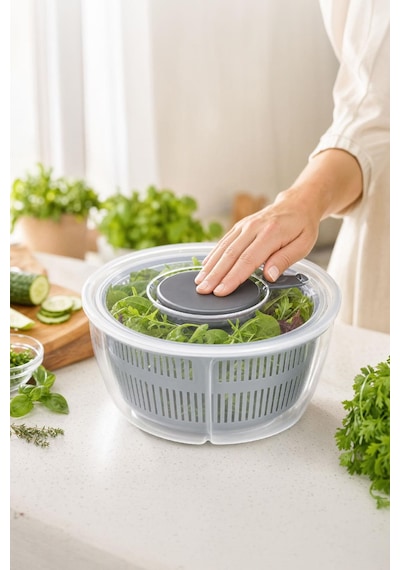 Selka Home Salata Kurutucu 4.4 Lt Gri
