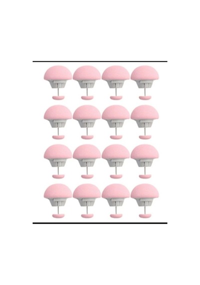 4 Adet-beyaz.mavi.pembe.griantrasit.dugme Klips Plastik 35 X 35 Çok Renkli Diğer