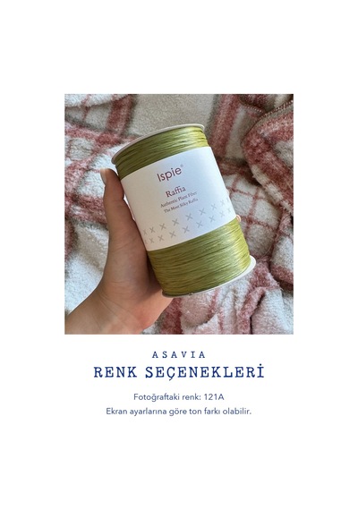 Asavia Ispie Rafya İp Çanta Ve Şapka Örgü İpi 150 Gr 250 M 121a