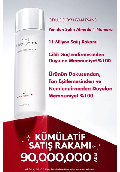 Missha Time Revolution The First Treatment Essence Konsantre Fermente İçerikli Nemlendirici Esans 150 ML