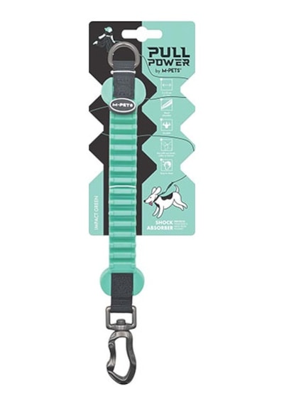 M-pets Pull Power Köpekler İçin Şok Emici Ara Tasma Yeşil 25 Cm 244-58026.01