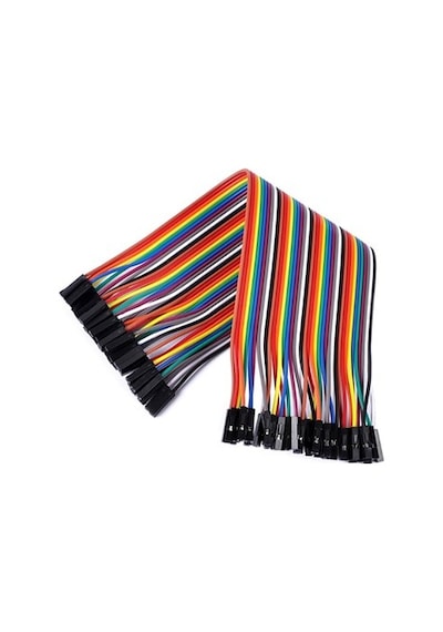 40 Pin Ayrılabilen Jumper Kablo Dişi Dişi (20Cm) Dupont Kablo