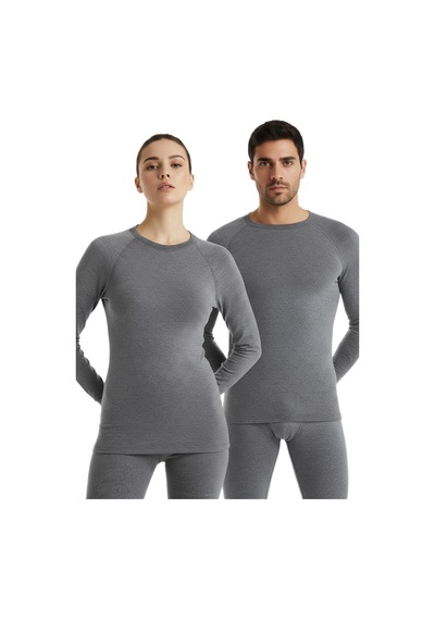 Blackspade Unisex Termal Tişört 2. Seviye 9259 Gri Melanj
