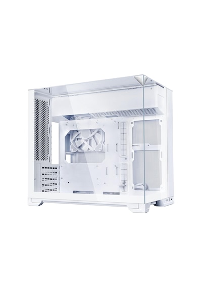 O11 Vision-m Mid-tower Pc Kasası Beyaz 3 Taraflı Temperli Camlı Modüler Çift Bölmeli Tasarım, Geri Bağlantıya