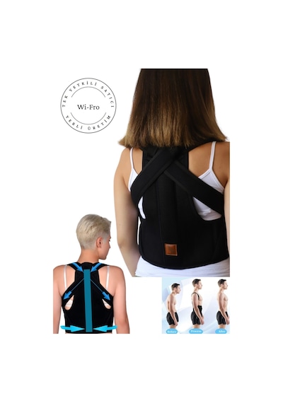 Dik Duruş Korsesi Balenli Unisex Kamburluk Önleyici Korse Medikal Yeni Tasarım