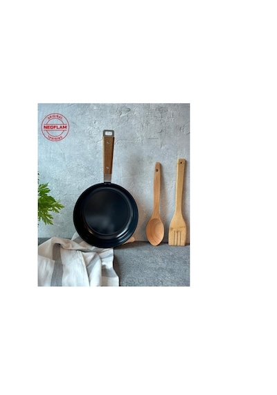 0128 D-neobn120w Bıen Alumınyum Dokum Wok Tava Sıyah 20cm