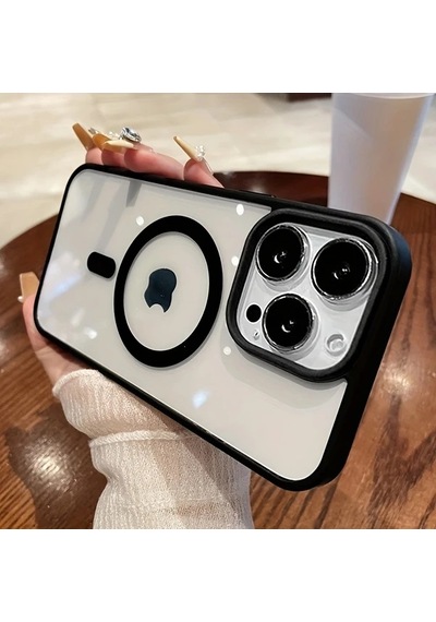 Chenkestoreone Apple Uyumlu iPhone 11 Mor Kasa Korumalı Manyetik Kılıf Kablosuz Şarj Sert Kapak