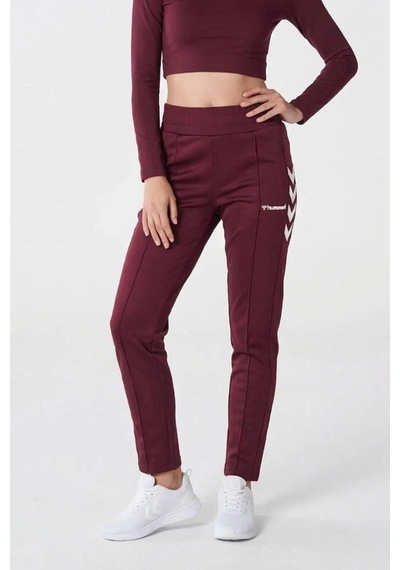 Hummel Beyaz Kadın Regular Fit Baskılı Eşofman Altı 931813 Hmlgenesa Pants Bordo