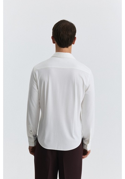 Antioch Comfort Slim Gömlek Ekru