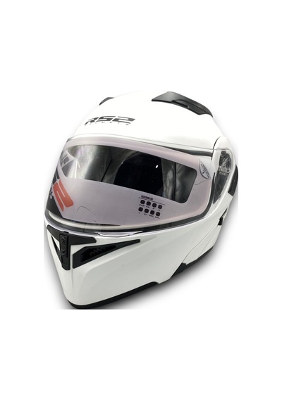 Motosiklet Rs2 Kask Çene Açılır Güneş Vizörlü Mat-white Mat Beyaz