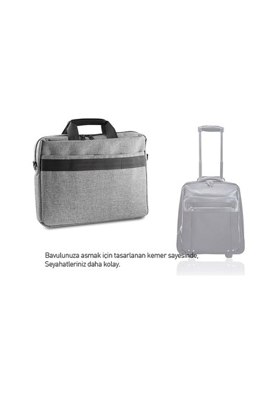 Addison 300683 15.6" Gri Bilgisayar Notebook Çantası