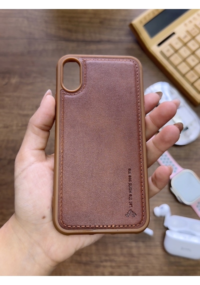 Apple iPhone Xs Max Uyumlu Premium Deri Dokulu Darbelere Karşı Dayanıklı Nazal Silikon Kılıf Kahverengi Apple iPhone Xs Max Uyumlu Premium Deri Dokulu Darbelere Karşı Dayanıklı Nazal Silikon Kılıf Kahverengi