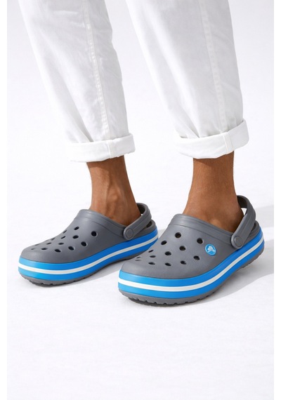 Crocs Unisex Crocband Classic Unisex Terlik Sandalet Gri Beyaz Siyah