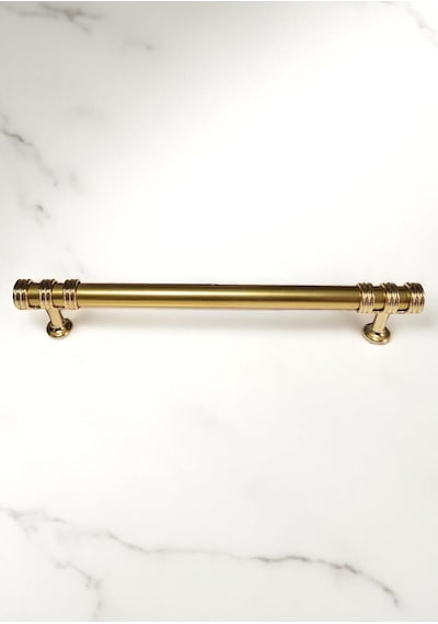 Nesli Alüminyum Metal Lüks Modern Mobilya Çekmece Mutfak Dolabı Kulpu Altın 96mm Altın
