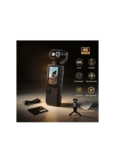 4k Hd Wifi Vlog Kamera Seyahat Bisiklet Sürücü Kaydedici Motosiklet İçin Mini Aksiyon Spor Kamerası Siyah
