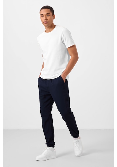 Tommylife Lacivert Standart Fit Dokuma Hafif Esnek Chino Erkek Pantolon - 82176 Lacivert