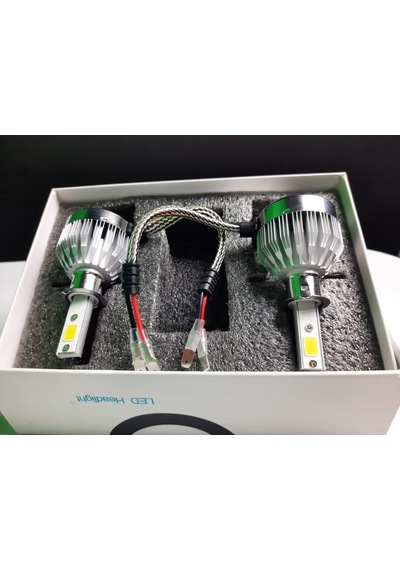 C6 H3 Beyaz Led Şimşek Etkili Led Xenon H3 Zenon Far Ampül Beyaz