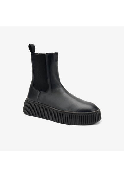 Neronero Bot Kadın 40n5 Frau Surf Chelsea Boot Wıth Platform siyah