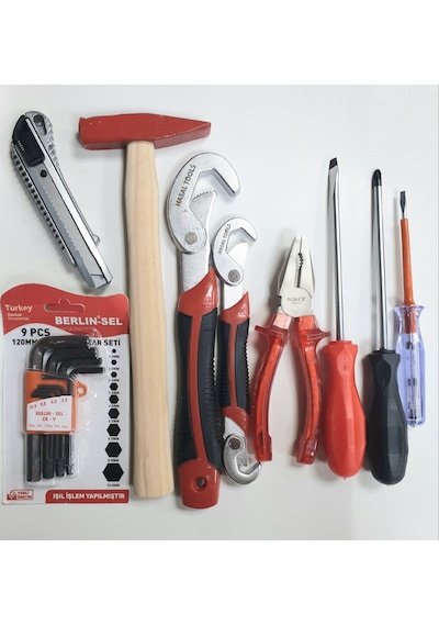 Makroyapı 17 Parça El Aleti Set Her Eve Lazım Pense Çekiç Anahtar
