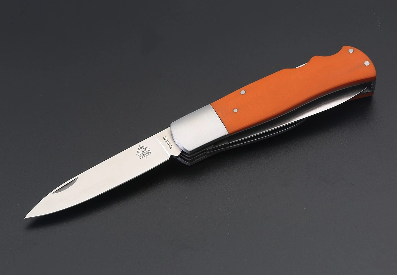 Puma Tec Hunting Folder G10 Orange Kamp Çakı Çok Renkli