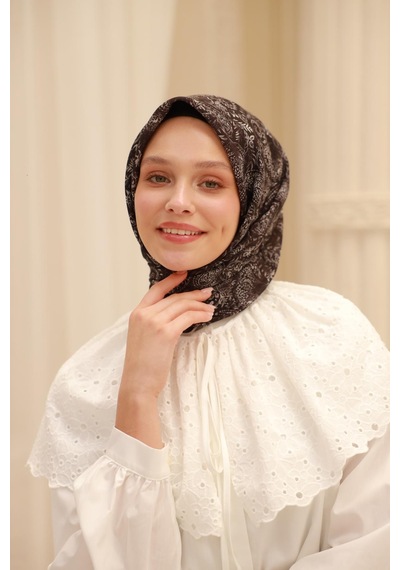 Silk Home Soft Eşarp 73082-28 Siyah, Beyaz