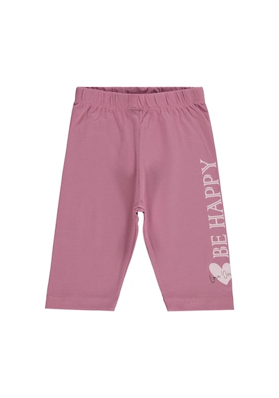 Civil Girls Be Happy Baskılı 2 -5 Yaş Tayt  - Pembe V7A49612126S1