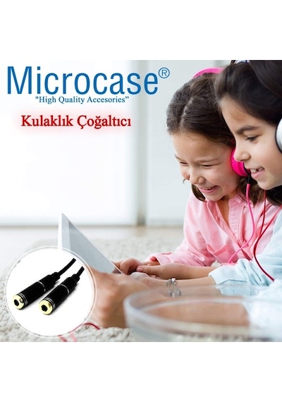 Microcase 3.5 Mm Çift Çıkışlı Kulaklık Çoğaltıcı Kablo - Al2312