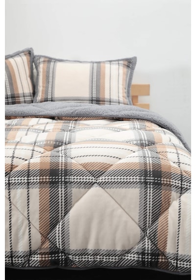 Merinos Comforter Volenta Çift Kişilik Yorgan Seti - Gri